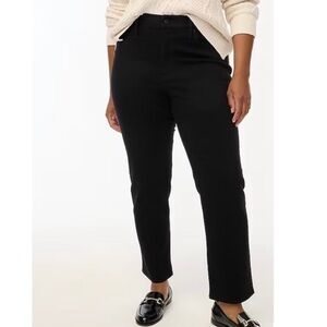 J. Crew Petite essential straight jeans in all day stretch BT024 Black 27P 27